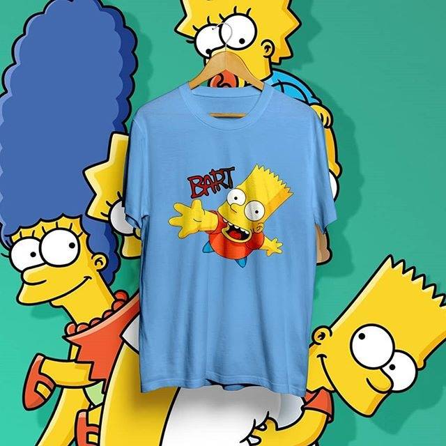 Kaos Bart Simpson | Baju Bart Simpson | T-Shirt Bart Simpson | Kaos The Simpson