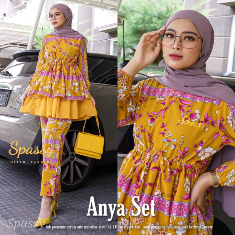 ANYA SETELAN TABITA SETELAN BUNGA ORI BY SPASSY