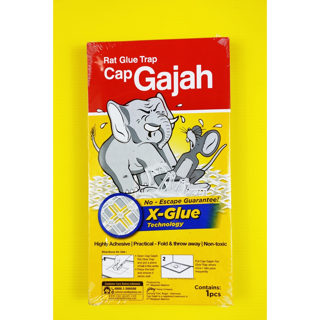 

LEM PERANGKAP TIKUS / RAT GLUE TRAP CAP GAJAH PAPAN