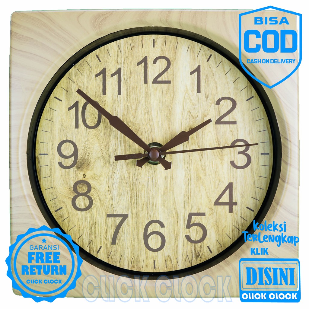 Jam Dinding Polos Minimalis Bagus Wall Clock Dekorasi Rumah  PM-2059