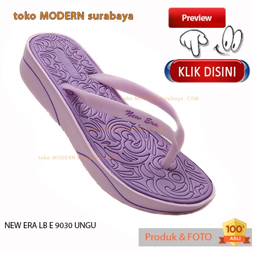 Sandal wanita casual sandal jepit karet NEW ERA LB E 9030