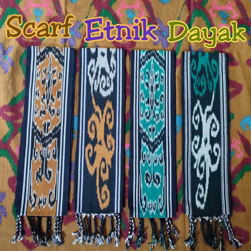 Syal Etnik Dayak Kalimantan