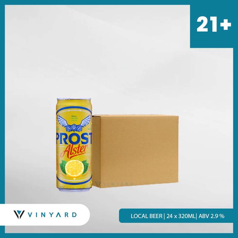 Prost Alster Lemon Can 320 ml Promo ( 24 botol ) 1 Karton