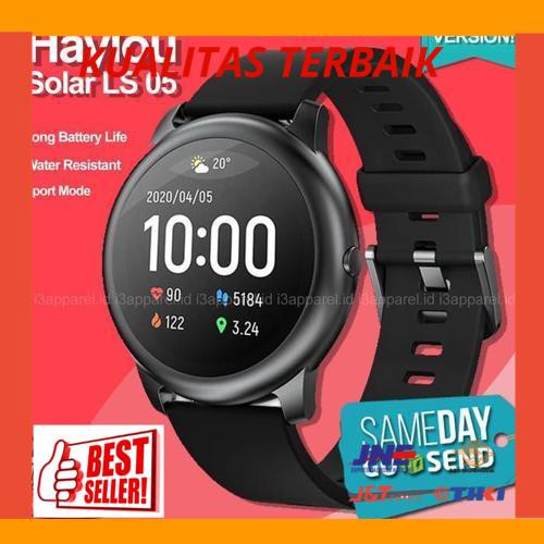 New Xiaomi Haylou Solar LS05 Global Version Smart Watch Smartwatch LS 05 - Hitam
