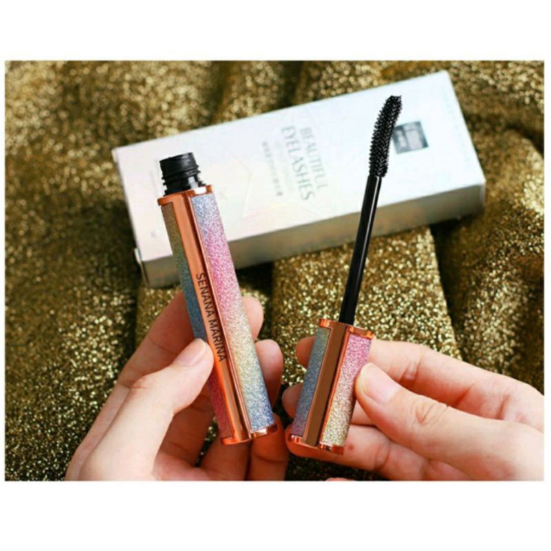 Mascara 4D starry senana silk fiber tahan air