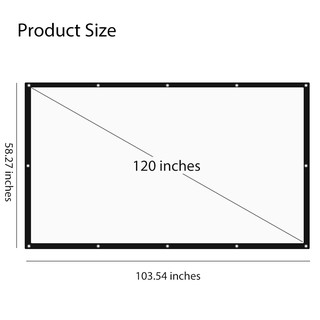 Jual Layar Proyektor 120 inch, ukuran 266 cm x 150 cm (Screen Projector