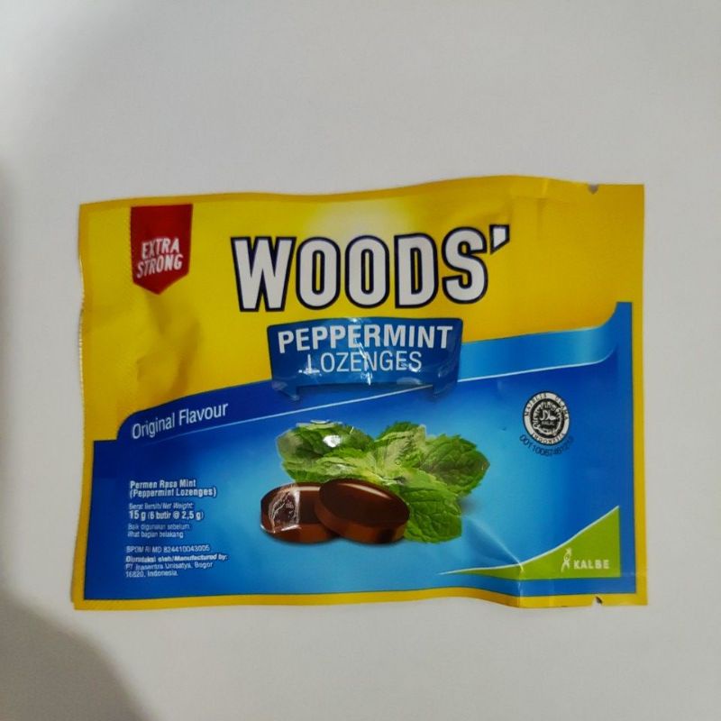 Permen Woods | Peppermint Lozenges (isi 6 butir)