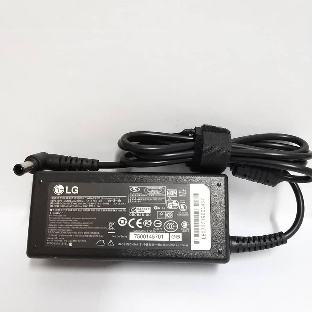 Adaptor TV LG Dan Monitor LG 19V 2.1A/1.75A +  KABEL POWER