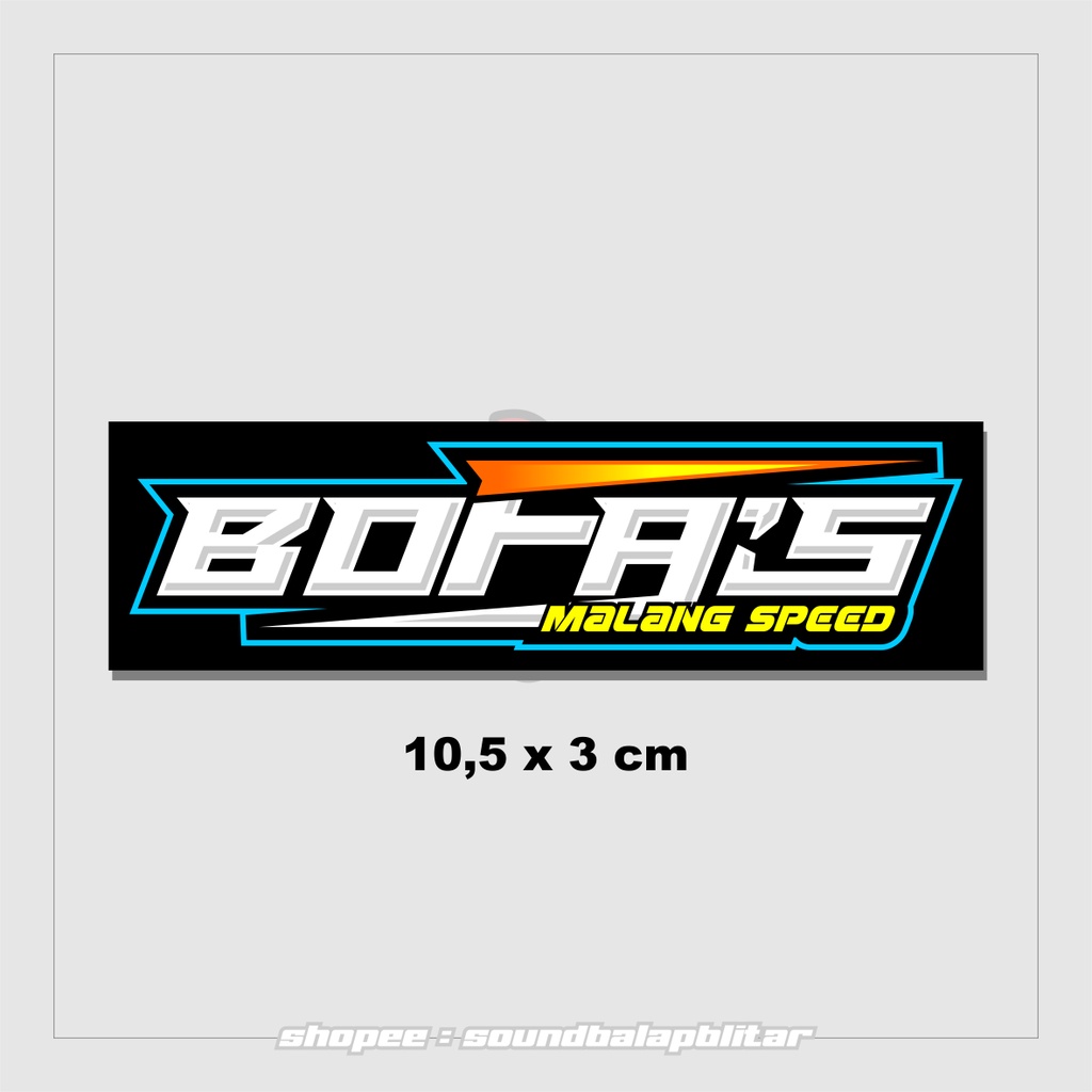 Stiker Bofa's Malang Bengkel Balap Racing Vynil Anti Air Bijian - soundbalapblitar