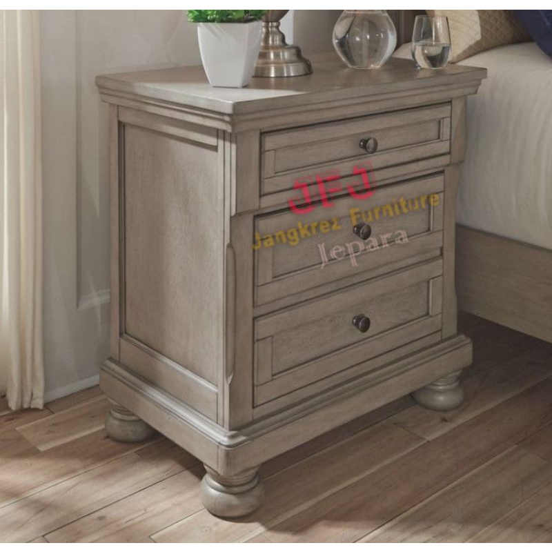 nakas klasik jati nakas tempat tidur antiq