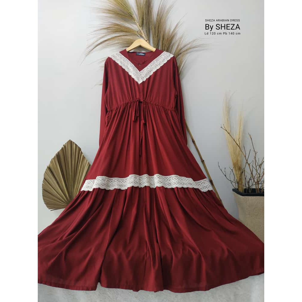 Gamis Rayon Premium - Gamis Rayon Polos Ukuran Jumbo LD 120