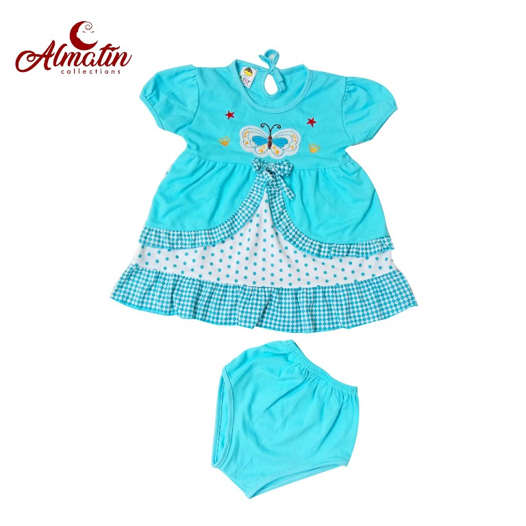 Setelan Rok Bayi Perempuan Motif Polkadot Murah Harga Untuk 3 STEl