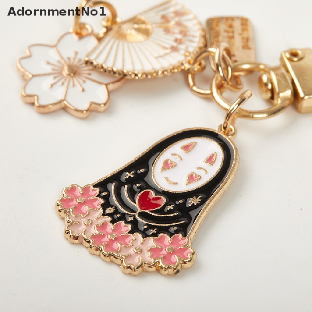 (AdornmentNo1) Gantungan Kunci Motif Kartun Faceless Bahan Metal Untuk Pria / Wanita