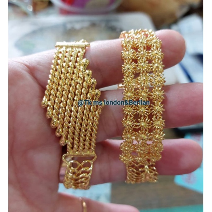 Gelang Cantik Variasi Mas London LM 24K Kadar 99,99%.