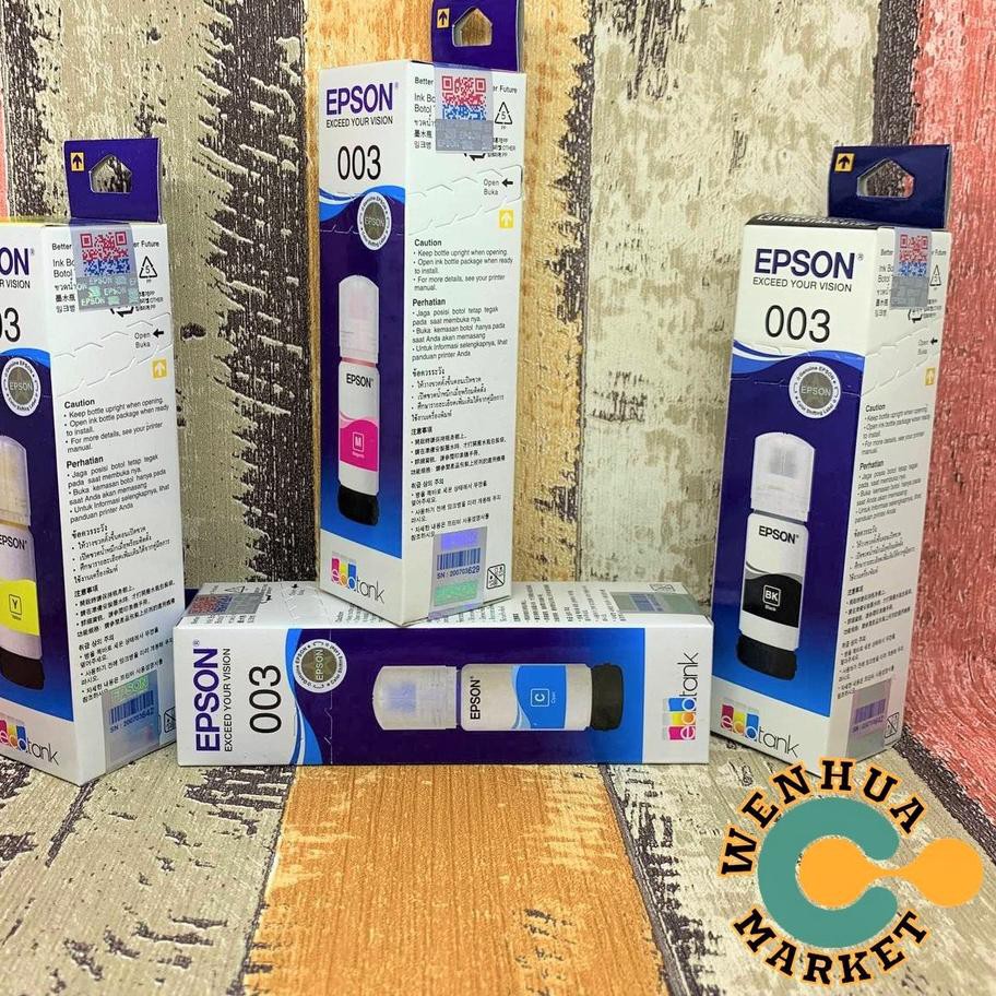 GT7✾ Tinta Epson 003 For Printer L1110 L3110 L3100 L3150 L5190 ( L-SERIES ) Barang Baru
