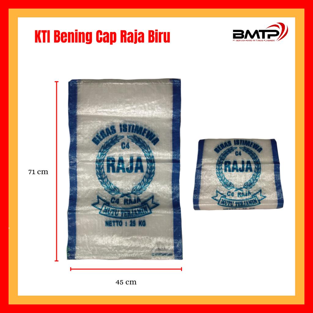 Karung Beras 25 kg KTI Bening Cap Raja / 50 lembar