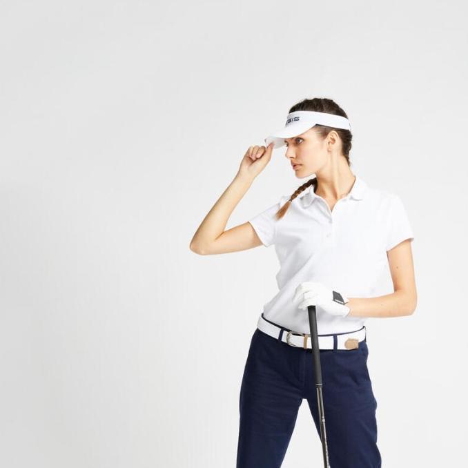 Baju polo golf wanita kaos golf wanita baju golf polo shirt white