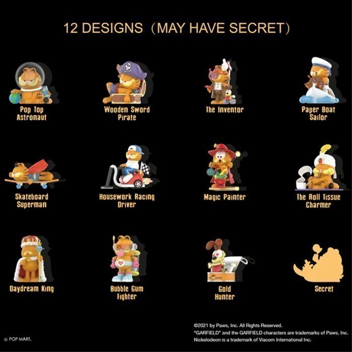 Pop Mart Garfield Day Dream Bubble Gold Hunter