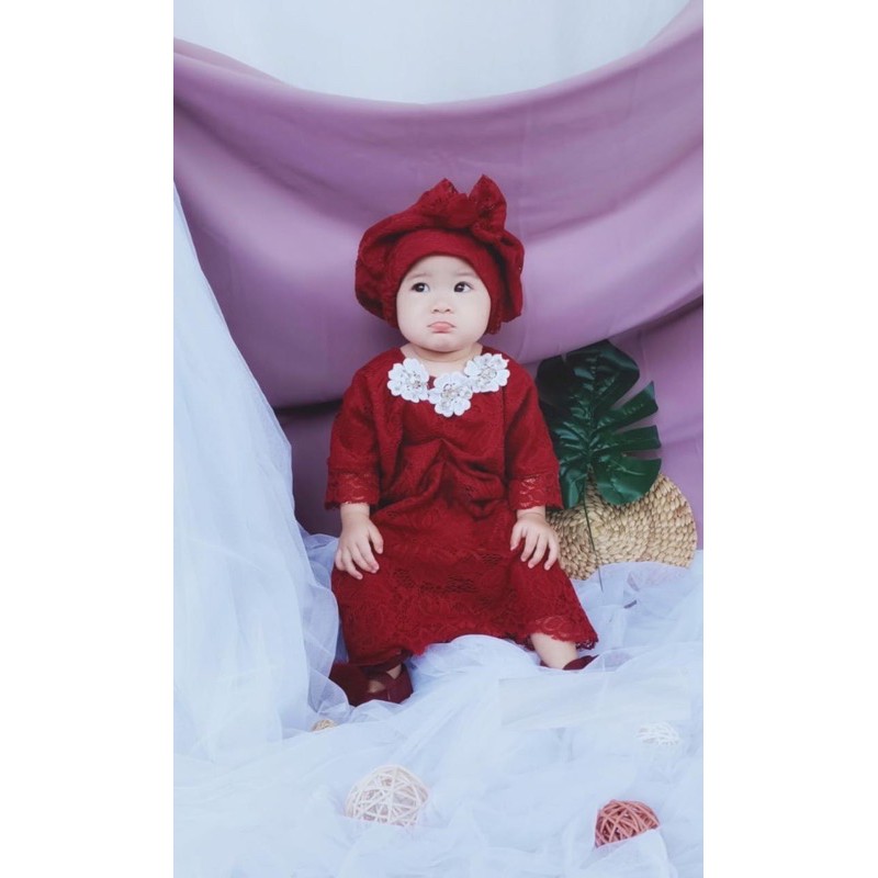 kaftan anak, kaftan brukat , coupel kaftan, kaftan bayi, kaftan jumbo. kaftan newbron