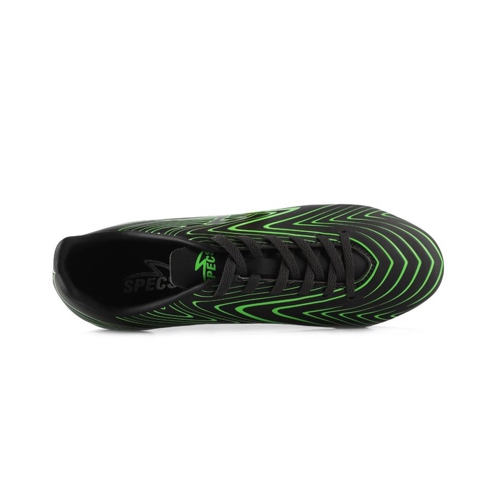 NEW ARRIVAL OJANSPORT SEPATU BOLA SPECS SURGE FG JET BLACK GREEN ORIGINAL TERBARU