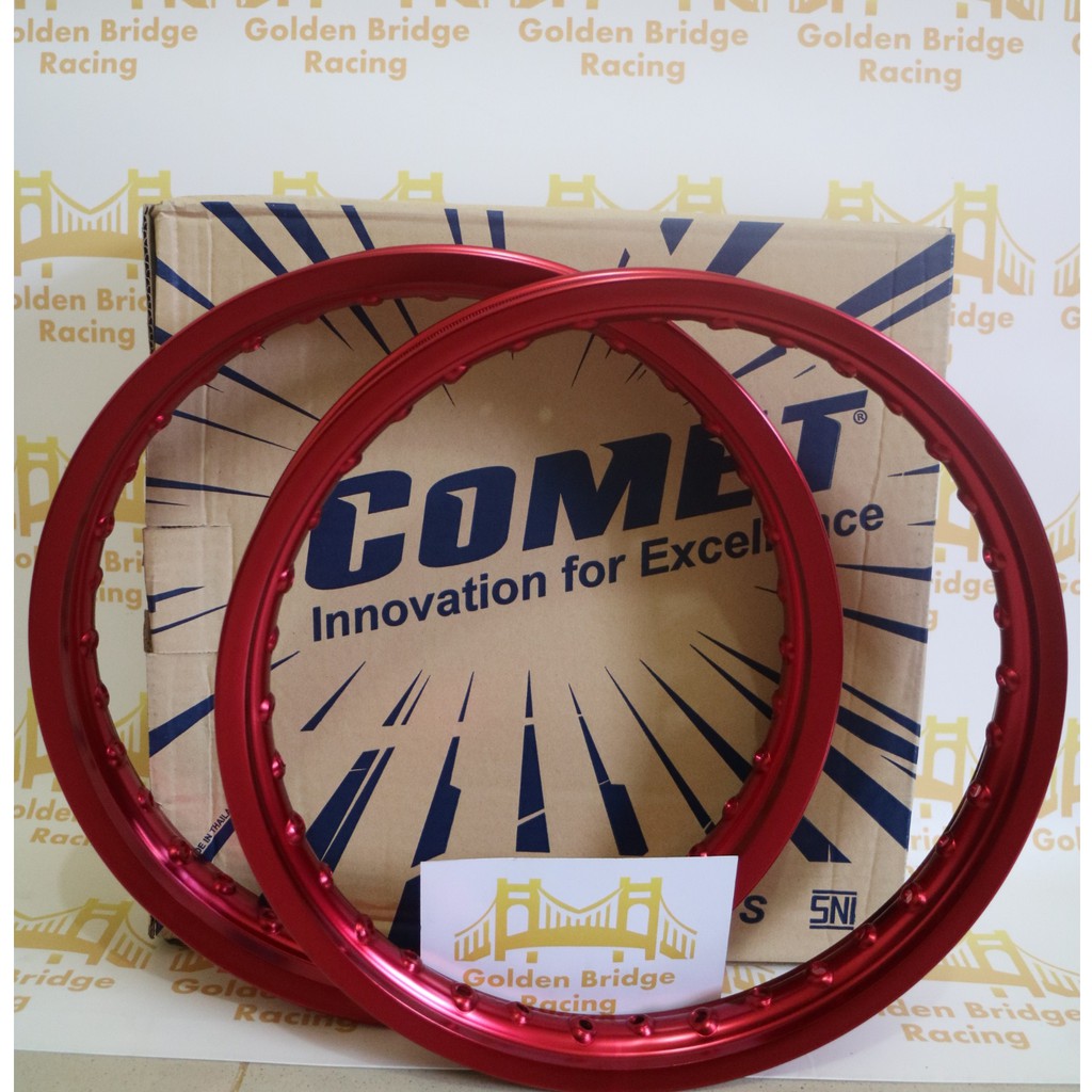 Velg Rim Comet W Shape Ring 17 x 160/160 RED / MERAH