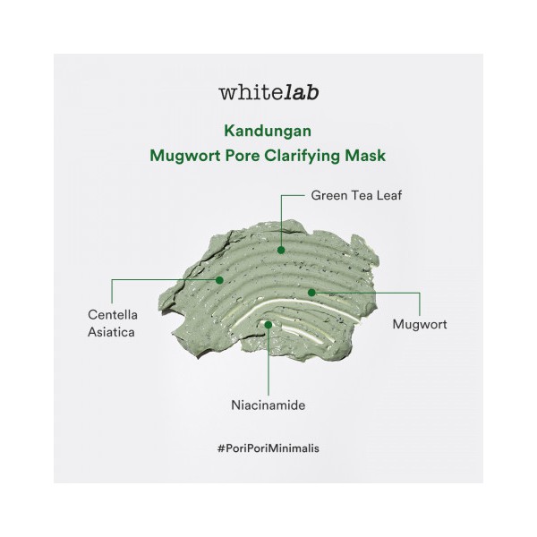 ★ BB ★  WHITELAB Mugwort Pore Clarifying Mask | White Lab Masker Wajah