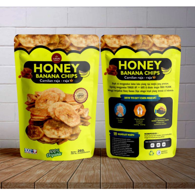 

Honey Banana Chips (Kemasan besar + zipper lock)