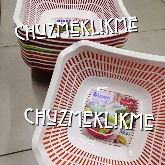 Baskom saringan Asvita alpen/Baskom + saringan asvita/Baskom cuci buah, sayur asvita