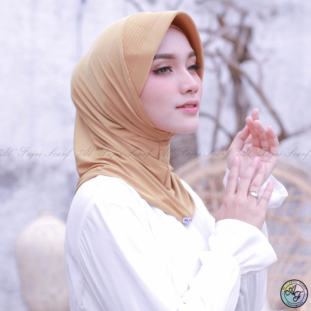 Hijab instan sport LINEAR bergo alfajri Kerudung Olahraga