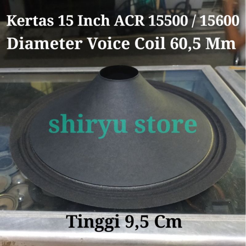 Kertas Speaker Daun Mic 15 Inch Inci In ACR 15500 15600 Coil 60,5 60.5 Mm 6 Cm