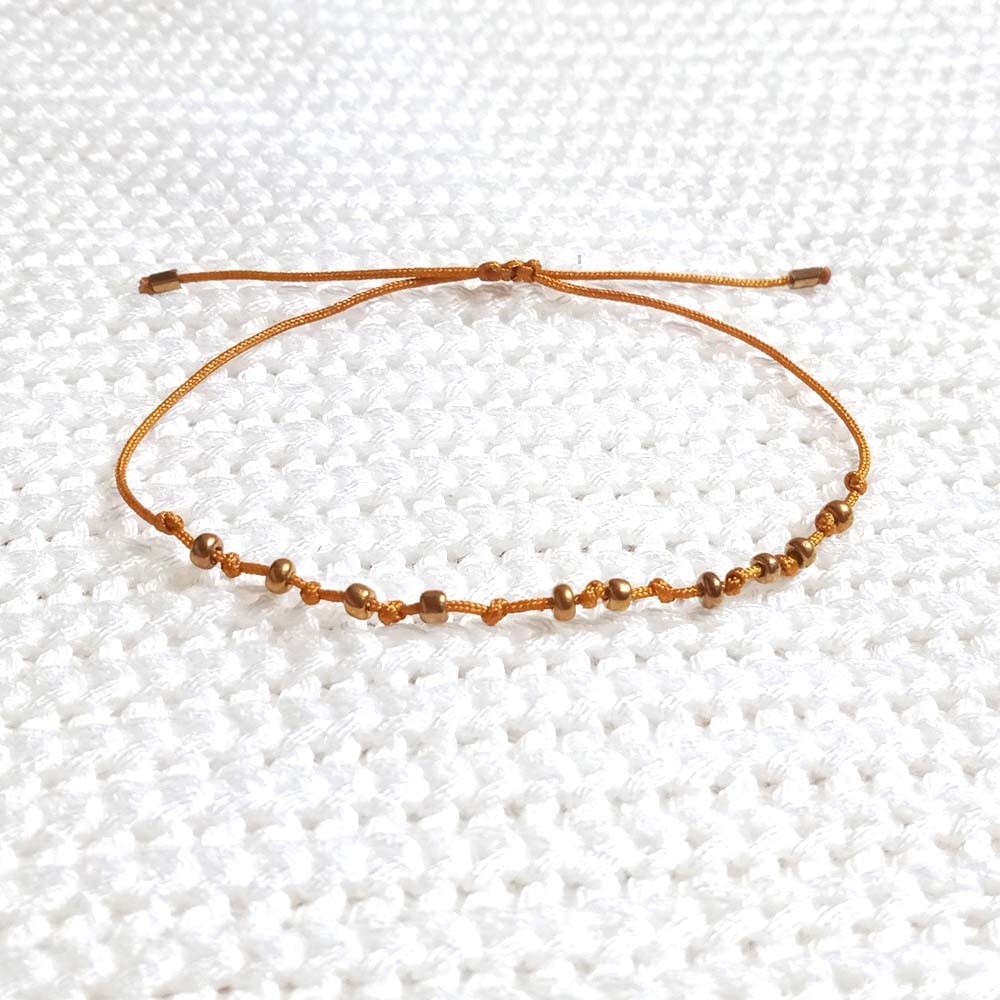 GT-06 TINY GOLD BROWN Gelang Super Simple Cute