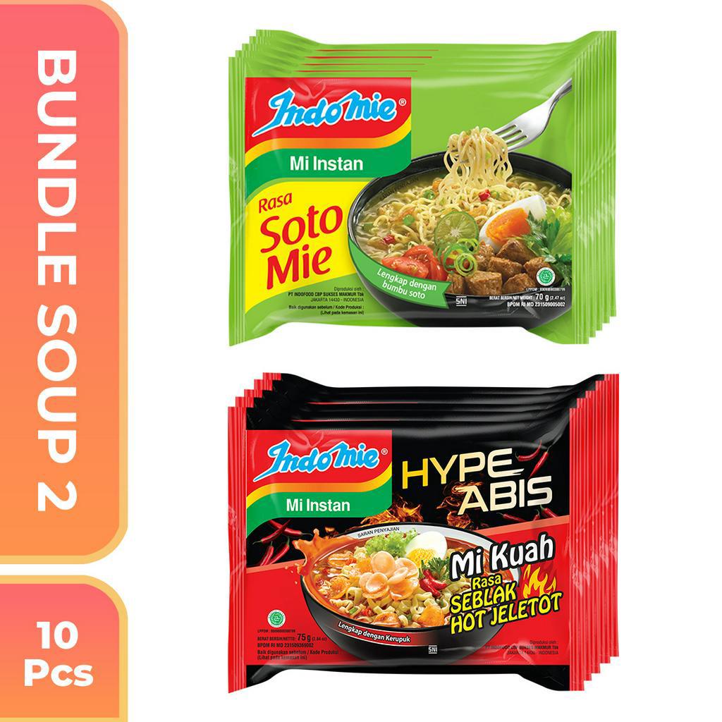 

Indomie Bundle Soup 2 isi 10 Pcs