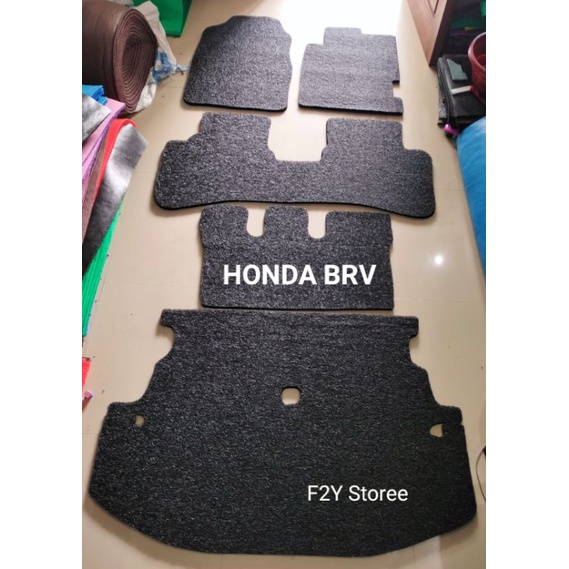 Karpet Mobil Mie Bihun HONDA BRV Full Set Bagasi