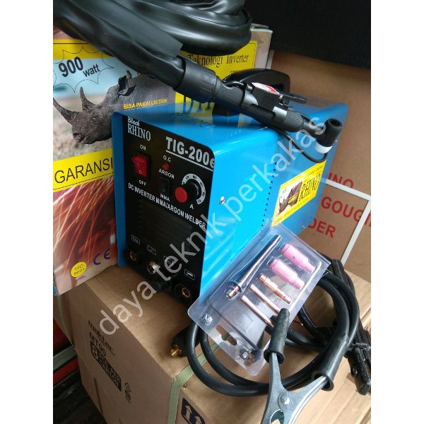 TERBARU  MESIN LAS ARGON TIG 200 E RHINO - TRAVOLAS TIG & MMA 200 A RHINO - LAS ARGON 200A  TERMURAH