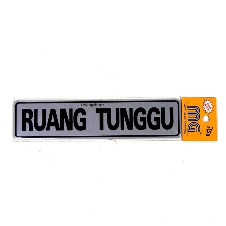 

Sticker Pintu tulisan Ruang Tunggu, Sticker Ruang Tunggu