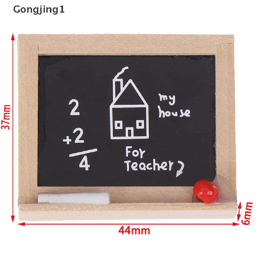 Gongjing1 1Pc Miniatur Papan Tulis Mini Skala 1: 12 Untuk Aksesoris Kamar Anak