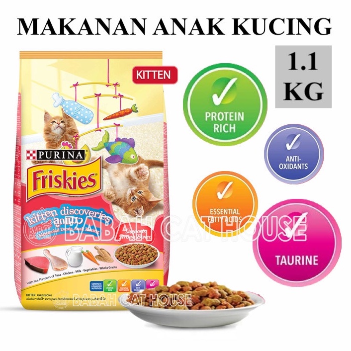 Jual FRISKIES KITTEN DISCOVERIES 1.1KG Cat Food Makanan Anak Kucing