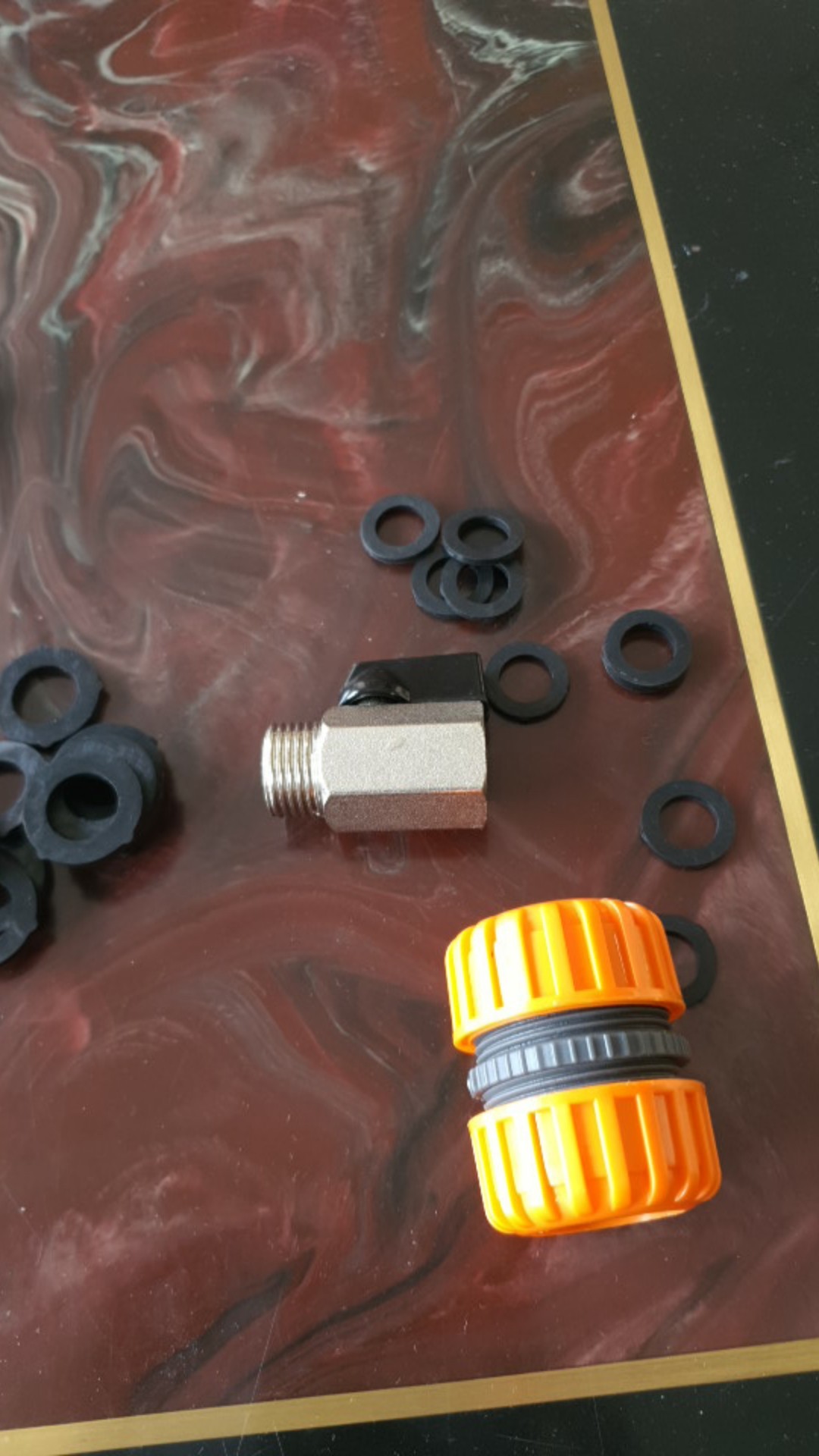 Mini Brass Ball Valve Bsp 1/8 1/4 3/8 1/2 Katup Kompresor Udara Berulir (1 Pc)