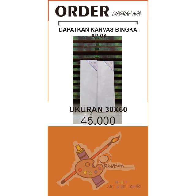 

KANVAS BINGKAI XP 08 UKURAN 30 X 60