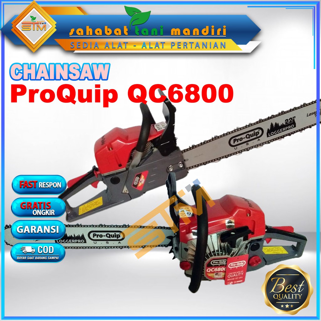 Gergaji Mesin ChainSaw ProQuip QC6800 22Inch