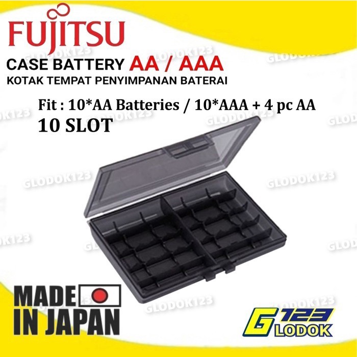 Fujitsu Case Battery Storage Kotak Baterai Tempat Batre AA/ A2 AAA A3