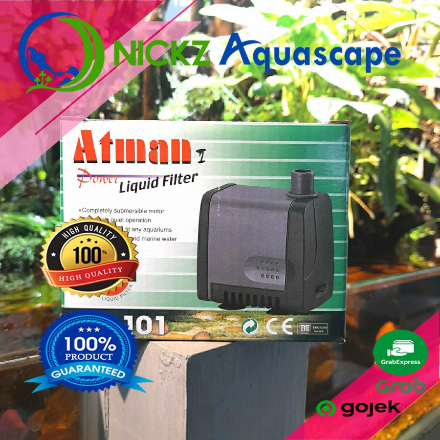 POMPA AQUARIUM KOLAM ATMAN AT-101 / AQUARIUM AQUASCAPE