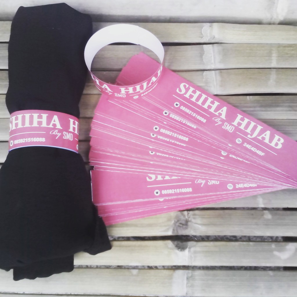 Label Pengikat Kerudung dan Kaos Kaki Full Color Art Paper-2