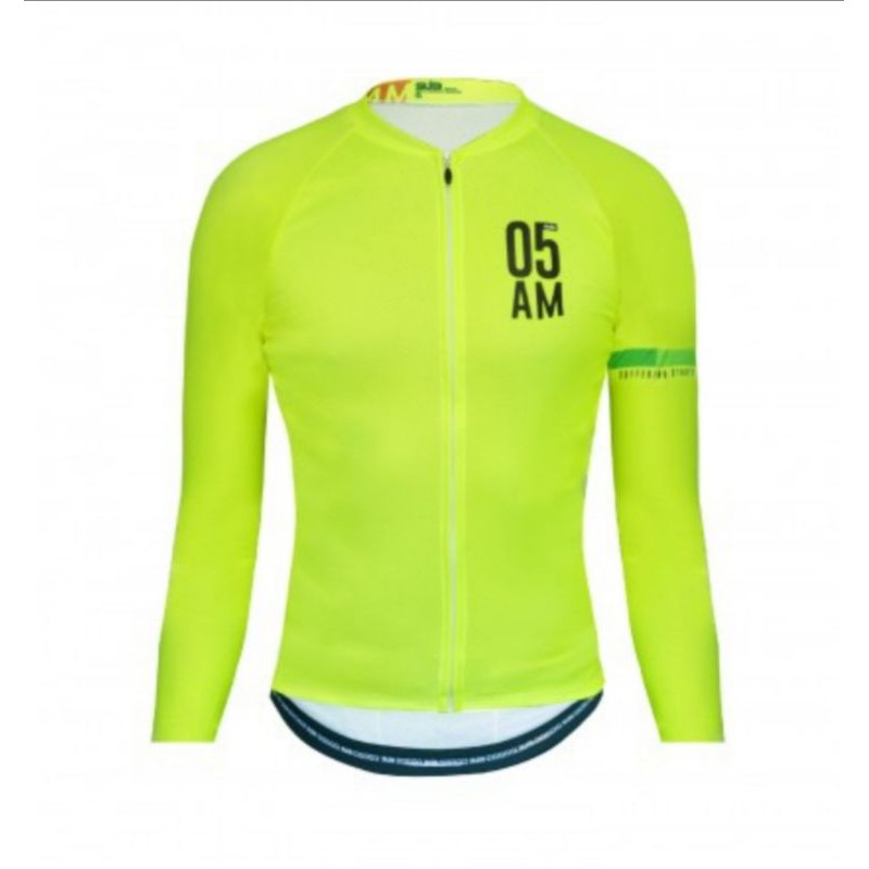 [COD] JERSEY SEPEDA SUB JERSEY 05AM NEON YELLOW LENGAN PANJANG ORIGINAL S / M