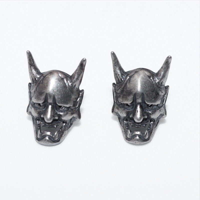 Anting Panjang Desain Tengkorak Devil Gaya Punk Rock Hip Hop Untuk Pria Dan Wanita