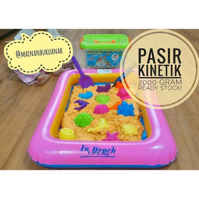 PLAYSAND CONTAINER 2000 GRAM (Mainan Anak)
