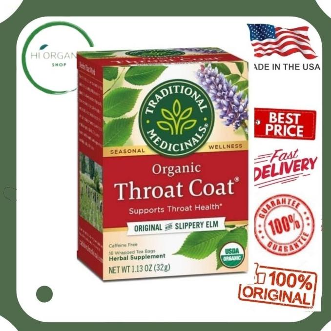 

Traditional Medicinals Throat Coat Tea / Teh Herbal Untuk Tenggorokan