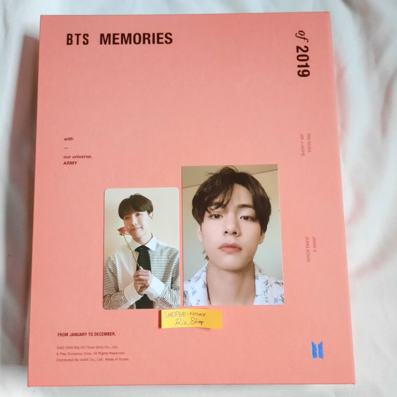 Official PC Pajama BE V Taehyung & DVD BTS Memories of 2019 Fullset Photocard JHope