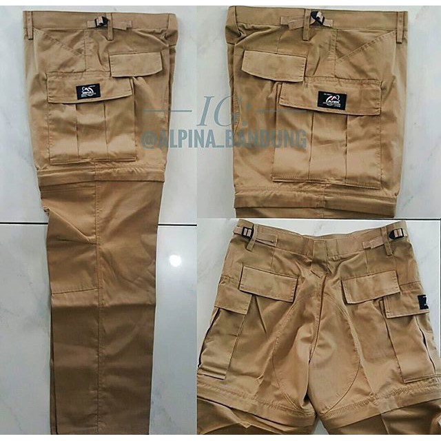 Celana Panjang PDL / Cargo Alpina Bahan Twill Sambung Size 33 - 36