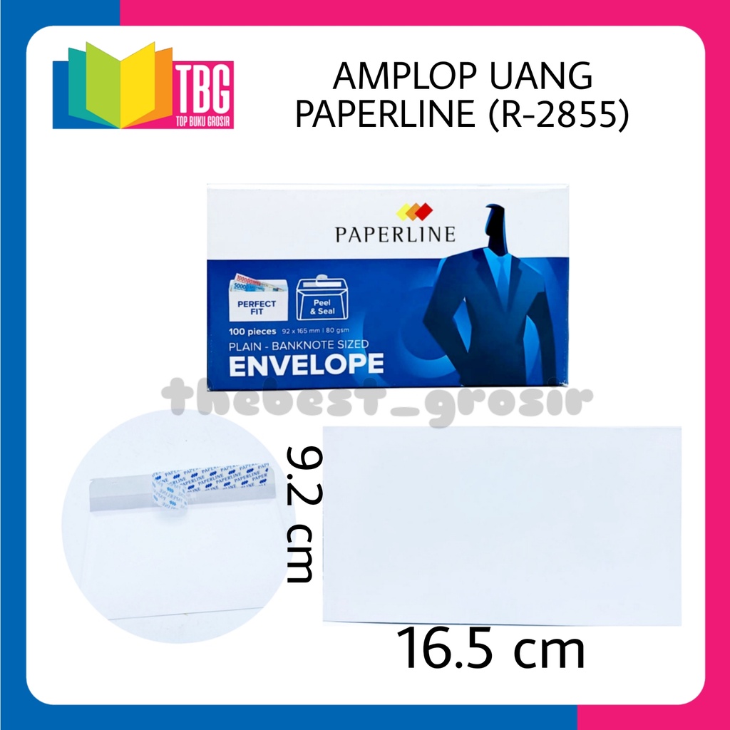 

1 PAK AMPLOP UANG PAPERLINE / AMPLOP PUTIH / AMPLOP KONDANGAN (R-2855)